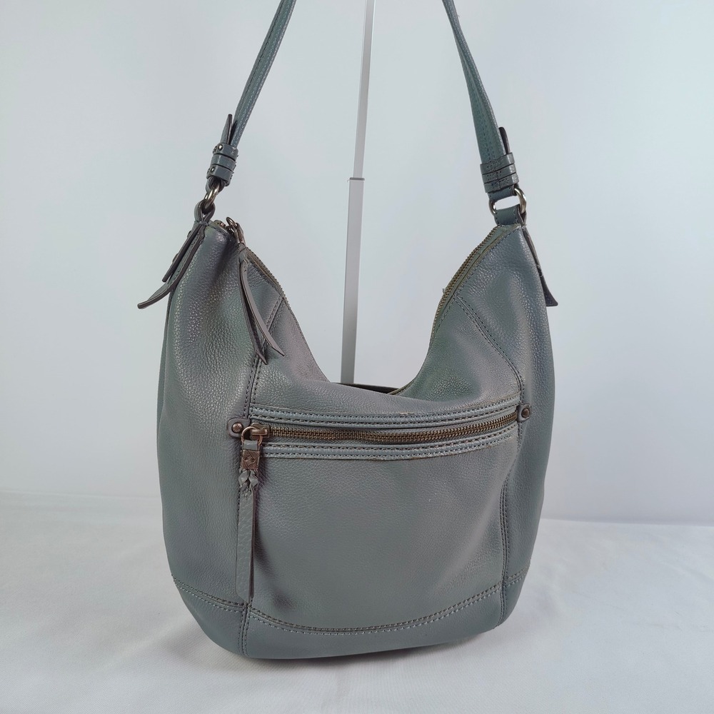The‎ Sak Sequoia Hobo Leather Shoulder Bag Maritime Blue Boho Pastel Purse Large